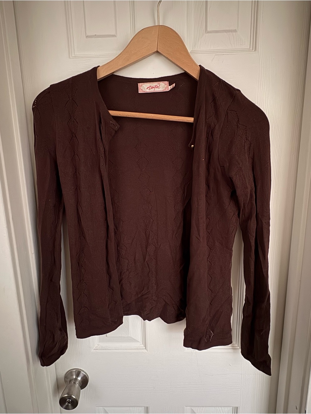 Women’s Brown Knit Cardigan Sweater